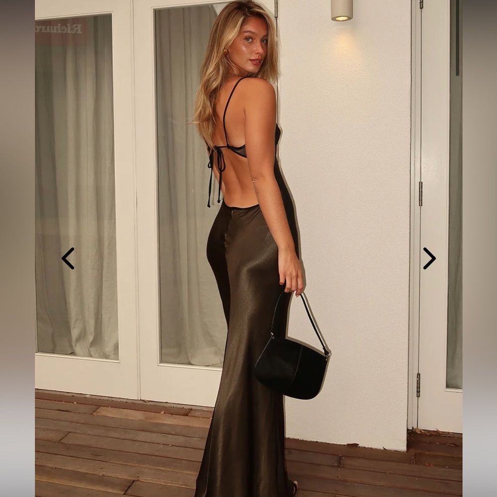 Bec & Bridge Metallic Brown Maxi Dress - Picture 13 of 13